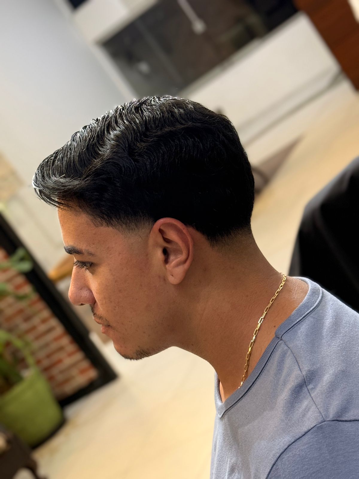 Corte clássico com fade lateral